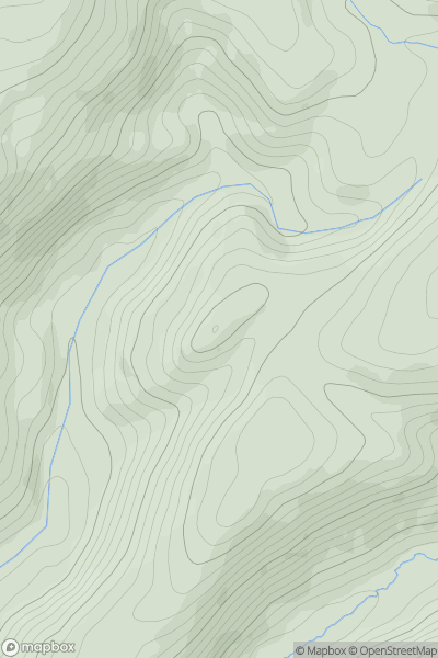 Thumbnail image for Sugar Loaf [Llandovery to Monmouth] [SN834427] showing contour plot for surrounding peak